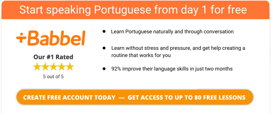 1000 Most Common Portuguese Words